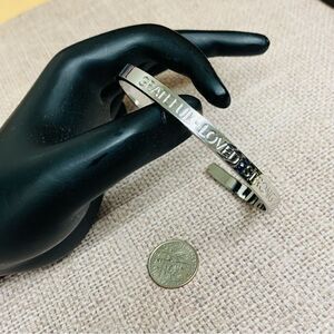 ‎Talbots Affirmation Silver Cuff Bracelet